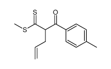 α-allyl-α-(p-methylbenzoyl)dithioacetate Structure
