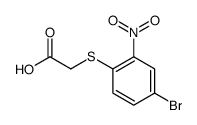 2-(4-bromo-2-nitrophenyl)sulfanylacetic acid Structure