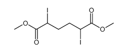 2,5-diiodo-adipic acid dimethyl ester Structure