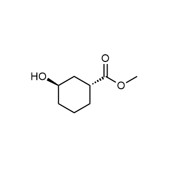 (1R-trans)-3-羟基环己烷甲酸甲酯结构式