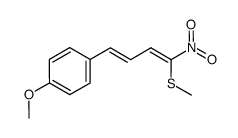 1-methoxy-4-[(1E,3Z)-(4-methylsulfanyl-4-nitrobuta-1,3-dienyl)]benzene Structure