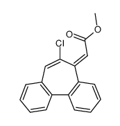 6-Chlordibenzocycloocten-12-carbonsaeure-methylester Structure
