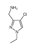 4-氯-1-乙基-1H-吡唑-3-甲胺结构式