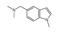 N,N-dimethyl-1-(1-methylindol-5-yl)methanamine结构式