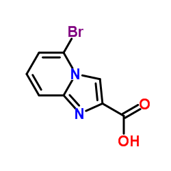 5-溴咪唑并[1,2-a]吡啶-2-羧酸结构式