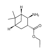 ethyl (1R,2R,5R,7R)-2-amino-6,6-dimethylbicyclo[3.3.1]heptane-3-carboxylate结构式