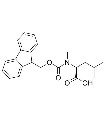 Fmoc-N-甲基-L-亮氨酸结构式
