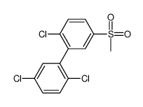1-chloro-2-(2,5-dichlorophenyl)-4-methylsulfonylbenzene Structure