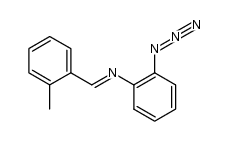 (E)-2-azido-N-(2-methylbenzylidene)aniline Structure
