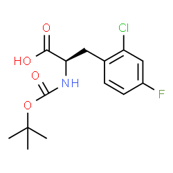 Boc-D-2-Chloro-4-fluorophe structure