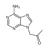 1-(6-aminopurin-9-yl)propan-2-one结构式