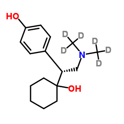 (R)-(-)-O-Desmethyl Venlafaxine D6结构式