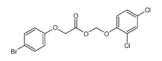 2,4-dichlorophenoxymethyl p-bromophenoxyacetate Structure