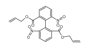 S-(-)-2,2'-dinitrobiphenyl-6,6'-dicarbonsaeure-diallylester结构式