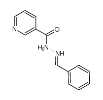 N'-(phenylmethylidene)pyridine-3-carbohydrazide结构式