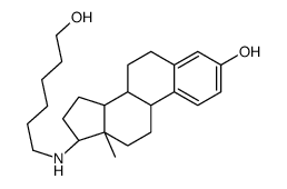 (8R,9S,13S,14S,17S)-17-(6-hydroxyhexylamino)-13-methyl-6,7,8,9,11,12,14,15,16,17-decahydrocyclopenta[a]phenanthren-3-ol Structure