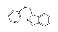 1-[((苯硫基)甲基]-1H-苯并三唑结构式