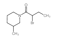 1-(2-溴丁酰基)-3-甲基哌啶结构式