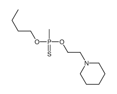 butoxy-methyl-(2-piperidin-1-ylethoxy)-sulfanylidene-λ5-phosphane结构式
