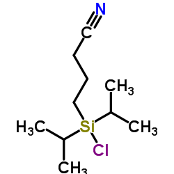 (3-氰丙基)二异丙基氯硅烷结构式