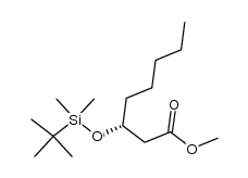 methyl (R)-3-[[(1,1-dimethylethyl)dimethylsilyl]oxy]octanoate Structure