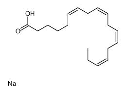 顺-6,9,12,15-十八碳四烯酸钠盐结构式
