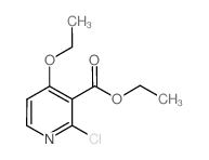 2-氯-4-乙氧基-3-吡啶羧酸乙酯结构式