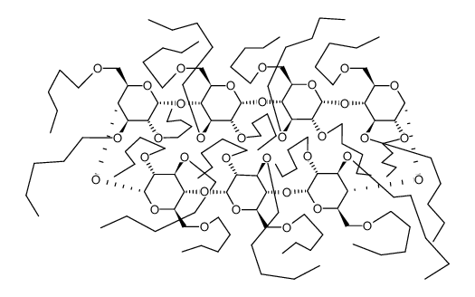 Lipodex C (heptakis(2,3,6-tri-O-pentyl)cyclomaltoheptaose) Structure