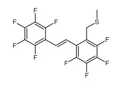 (E)-1-pentafluorophenyl-2-(3,4,5,6-tetrafluoro-2-methylthiomethyl)phenylethene结构式