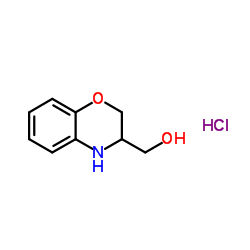 3,4-Dihydro-2H-1,4-benzoxazin-3-ylmethanol hydrochloride (1:1) Structure
