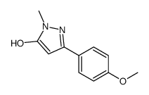 3-(4-甲氧基苯基)-1-甲基-1H-吡唑-5-醇结构式
