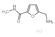 5-(aminomethyl)-N-methyl-2-furamide(SALTDATA: 1HCl 0.025(C6H5)3PO)结构式