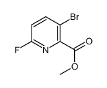 methyl 3-bromo-6-fluoropyridine-2-carboxylate Structure