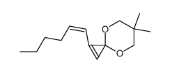 1-((Z)-Hex-1-enyl)-6,6-dimethyl-4,8-dioxa-spiro[2.5]oct-1-ene Structure