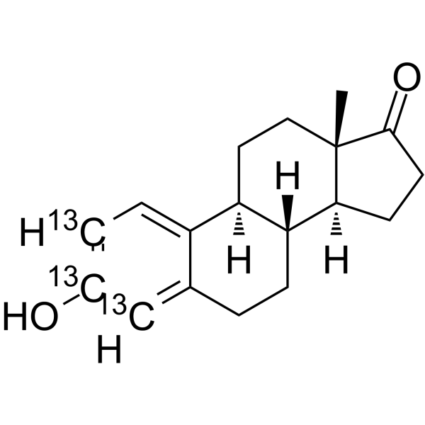 雌酚酮-2,3,4-13C3结构式