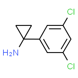1-(3,5-二氯苯基)环丙烷-1-胺盐酸盐结构式