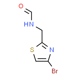 N-[(4-溴-2-噻唑基)甲基]甲酰胺结构式