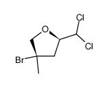 4-Brom-2-dichlormethyl-4-methyl-tetrahydrofuran Structure