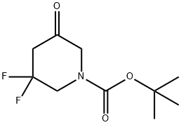 3,3-二氟-5-氧代哌啶-1-羧酸叔丁酯结构式