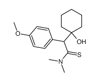 N,N-dimethyl-α-(1-hydroxycyclohexyl)-p-methoxyphenylthioacetamide Structure