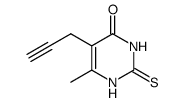 6-Methyl-5-(2-propynyl)-2-thio-4(1H,3H)-pyrimidinone Structure
