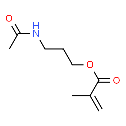 2-Propenoic acid,2-methyl-,3-(acetylamino)propyl ester Structure