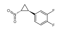 trans-(1R,2S)-2-(3,4-difluorophenyl)-1-nitrocyclopropane Structure