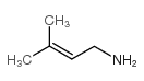 3-甲基-2-丁烯-1-胺结构式