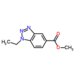 Methyl 1-ethylbenzotriazole-5-carboxylate Structure