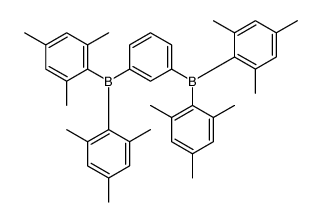[3-bis(2,4,6-trimethylphenyl)boranylphenyl]-bis(2,4,6-trimethylphenyl)borane结构式