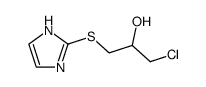 2-((1-Chloro-2-hydroxy-3-propanyl)thio)imidazole结构式