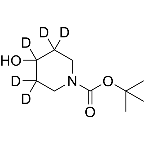 tert-Butyl 4-hydroxypiperidine-1-carboxylate-3,3,4,5,5-d5 Structure