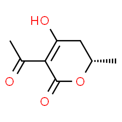 2H-Pyran-2-one, 3-acetyl-5,6-dihydro-4-hydroxy-6-methyl-, (S)- (9CI) Structure