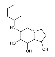 1,7,8-Indolizinetriol, octahydro-6-(1-methylbutyl)amino- Structure